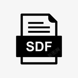 SDF文件格式sdf文件文件图标文件类型格式高清图片
