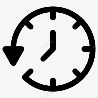 时钟历史小时图标图标