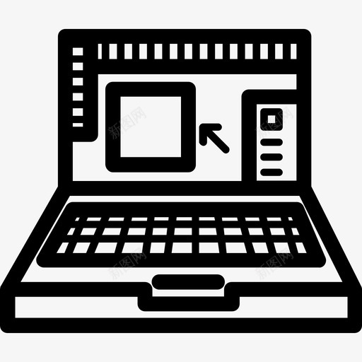 带程序的笔记本电脑illustrator带的笔记本电脑图标svg_新图网 https://ixintu.com illustrator 带设计的笔记本电脑 带设计程序的笔记本电脑 设备
