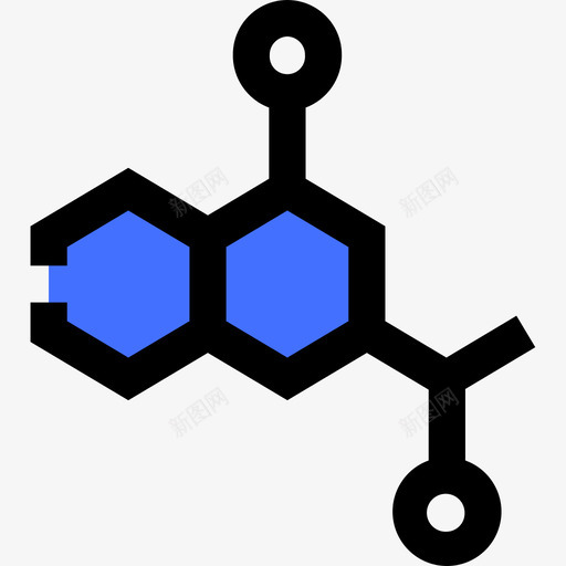 分子能量36蓝色图标svg_新图网 https://ixintu.com 分子 能量 蓝色