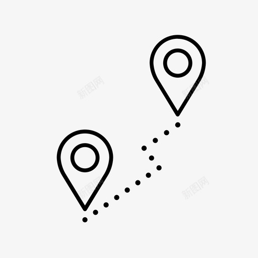位置方向gps图标svg_新图网 https://ixintu.com gps 位置 地图 定位 户外 方向 标记 露营