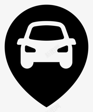 出租车汽车位置图标图标