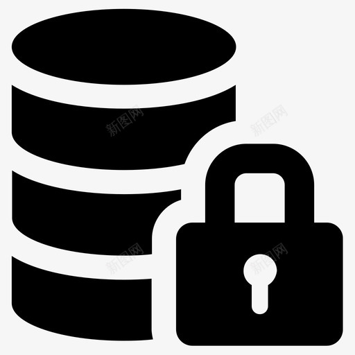 数据锁隐私图标svg_新图网 https://ixintu.com 安全 数据 隐私