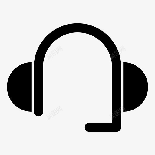 耳机声音耳朵图标svg_新图网 https://ixintu.com 声音 耳朵 耳机