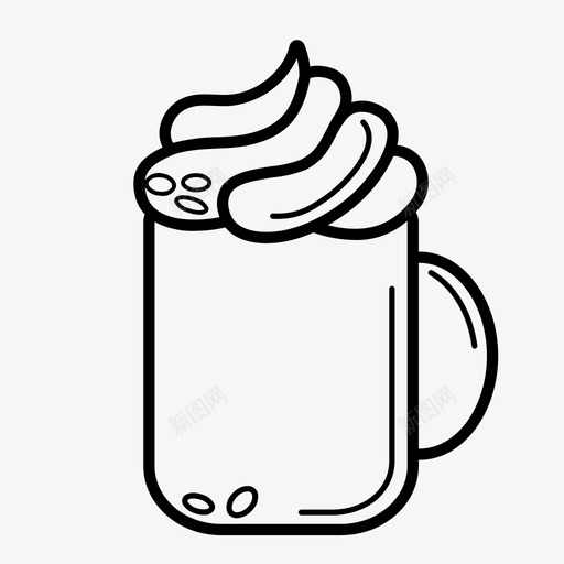 咖啡杯子热饮图标svg_新图网 https://ixintu.com 咖啡 杯子 热饮 茶 茶收藏 马克杯