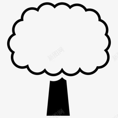 树森林花园图标图标