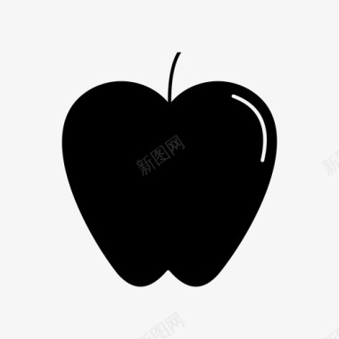 苹果黑色食物图标图标
