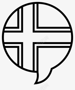 阿兰群岛对话旗帜图标图标