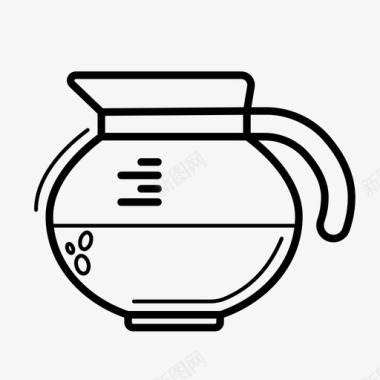 咖啡壶咖啡休息时间热饮图标图标