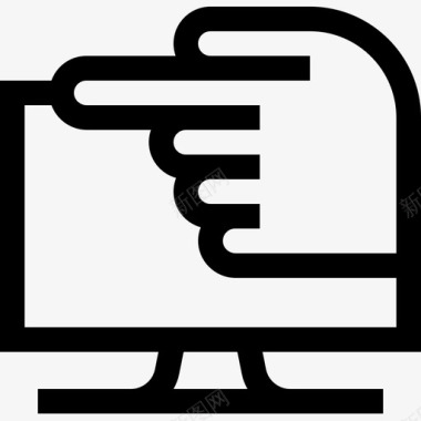 电视电视25线性图标图标