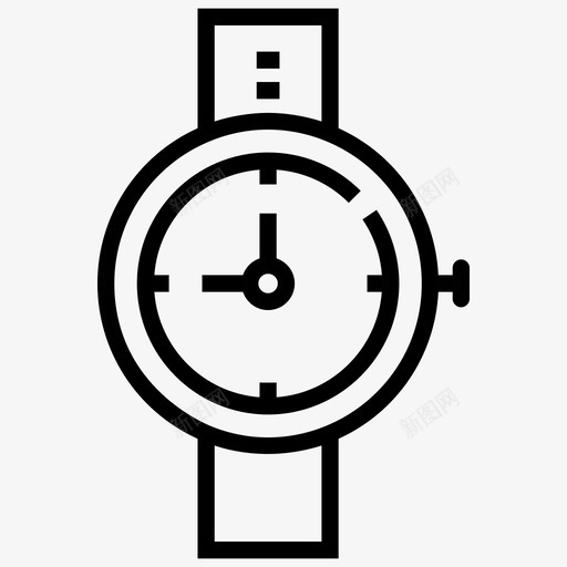 手表计时器冒险图标svg_新图网 https://ixintu.com 冒险 手表 计时器 远足和野营线图标