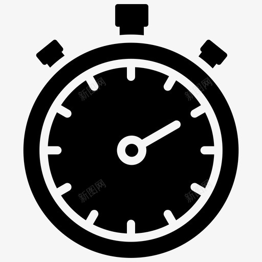 秒表计时器体育器材图标svg_新图网 https://ixintu.com 体育器材 秒表 计时器