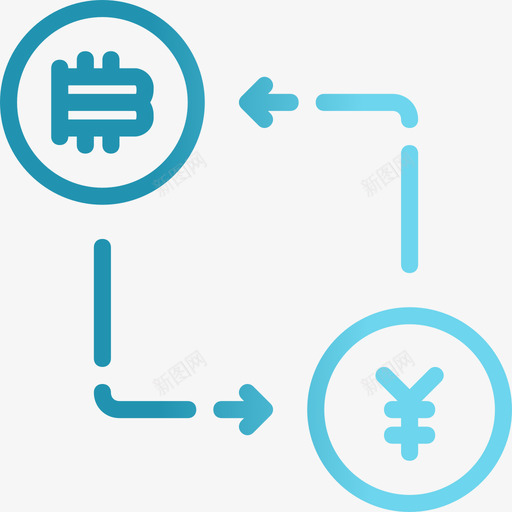 比特币比特币103线性梯度图标svg_新图网 https://ixintu.com 比特币 比特币103 线性梯度