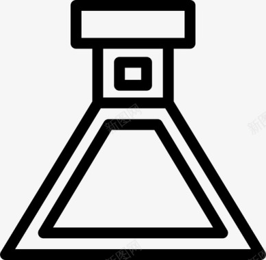 烧瓶锥形烧瓶实验室图标图标