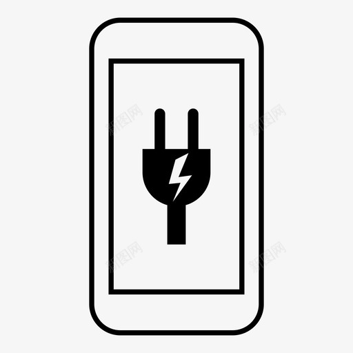 手机电池通话图标svg_新图网 https://ixintu.com 充电 手机 智能手机 电池 通话