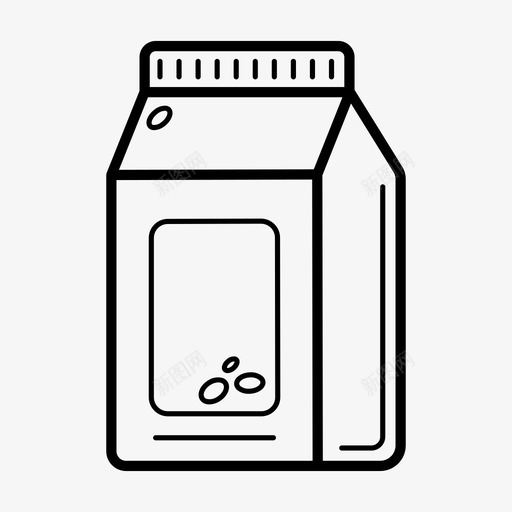 牛奶纸箱咖啡图标svg_新图网 https://ixintu.com 包装 咖啡 收藏 牛奶 纸箱 茶叶 饮料