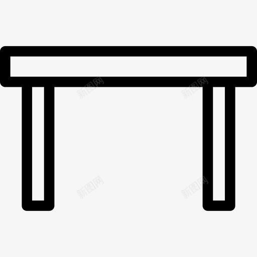 桌子家具89直线型图标svg_新图网 https://ixintu.com 家具 桌子 直线 线型
