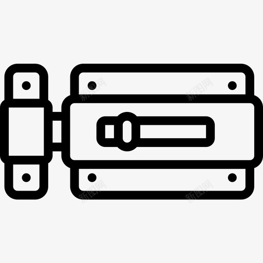 锁具五金器具直线型图标svg_新图网 https://ixintu.com 五金 器具 直线 线型 锁具