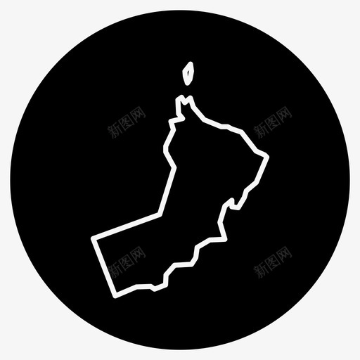 阿曼地图阿拉伯中东图标svg_新图网 https://ixintu.com 中东 喀特 地图 阿拉伯 阿曼 马斯