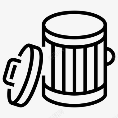 垃圾箱删除垃圾桶图标图标