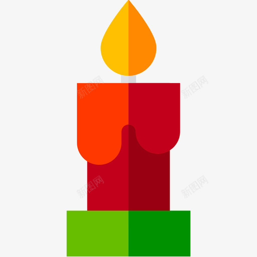 蜡烛圣诞144平的图标svg_新图网 https://ixintu.com 圣诞 平的 蜡烛
