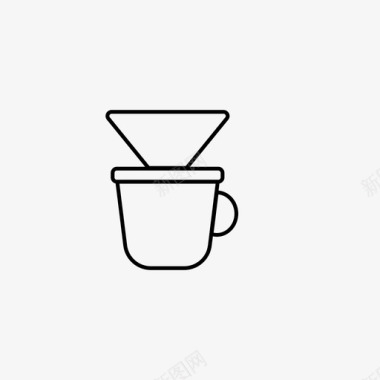 咖啡过滤器饮料杯子图标图标