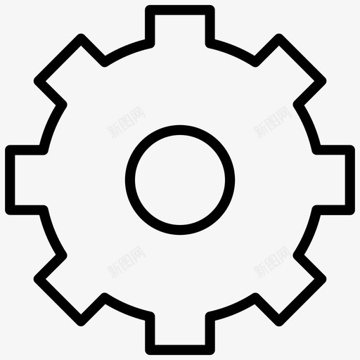 齿轮设置构造图标svg_新图网 https://ixintu.com 构造 设置 齿轮