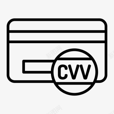 cvv账单卡图标图标