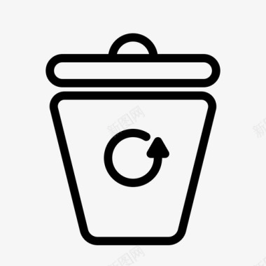 回收站绿色非废物图标图标