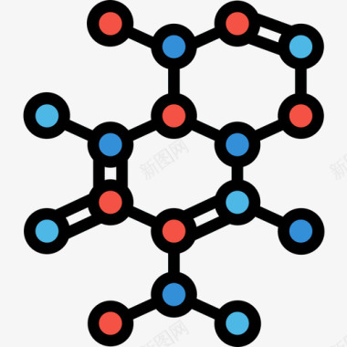分子科学107线性颜色图标图标