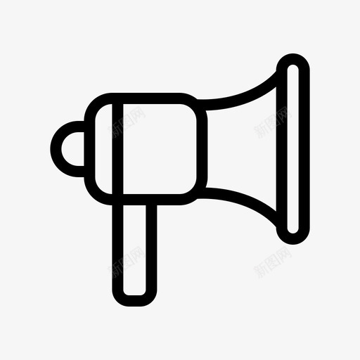 扩音器联系联系我们图标svg_新图网 https://ixintu.com 声音 我们 扩音器 联系