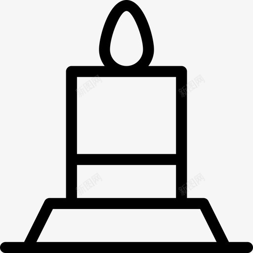 蜡烛泰国17直线型图标svg_新图网 https://ixintu.com 泰国 直线 线型 蜡烛