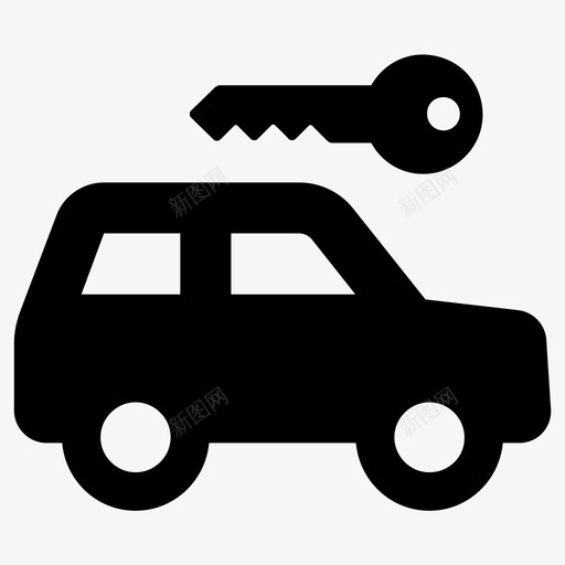 汽车司机钥匙图标svg_新图网 https://ixintu.com 司机 汽车 钥匙