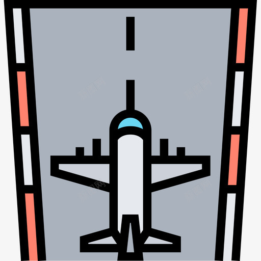 飞机机场73线颜色图标svg_新图网 https://ixintu.com 机场 颜色 飞机
