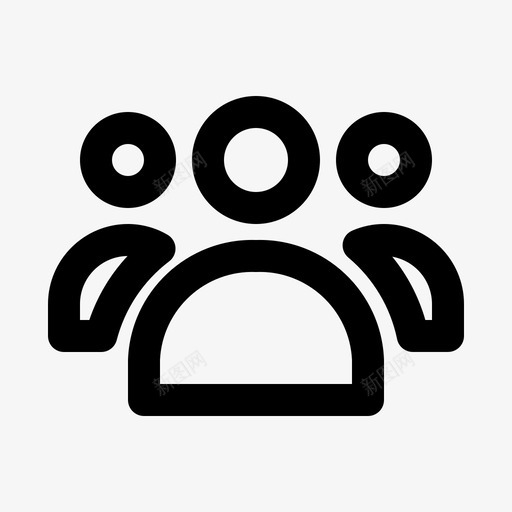 用户组界面图标svg_新图网 https://ixintu.com 用户 用户界面 界面 集合