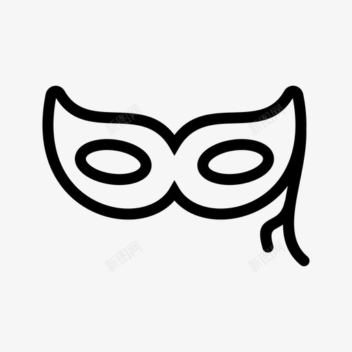 眼罩面具化装舞会图标svg_新图网 https://ixintu.com 化装 眼罩 舞会 面具