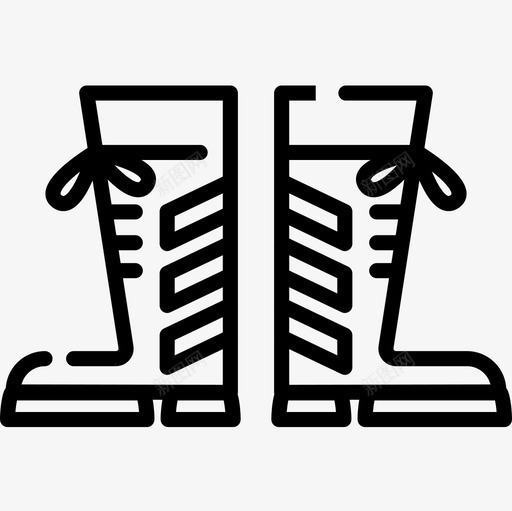 靴子游行19直线型图标svg_新图网 https://ixintu.com 游行 直线 线型 靴子