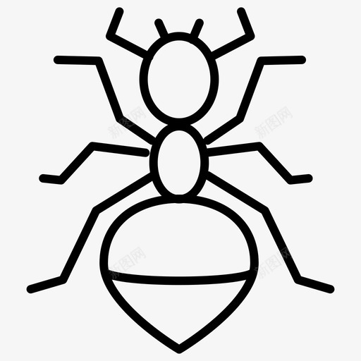 蚂蚁虫子昆虫图标svg_新图网 https://ixintu.com 昆虫 虫子 蚂蚁