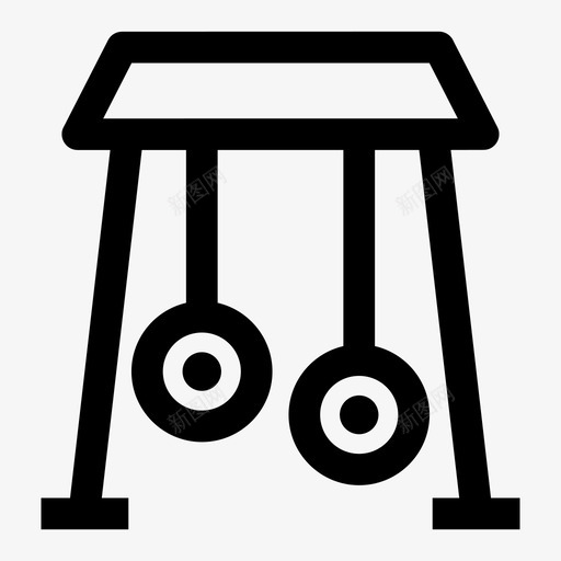 荡秋千休息活动图标svg_新图网 https://ixintu.com 休息 儿童 娱乐 活动 游乐场 荡秋千