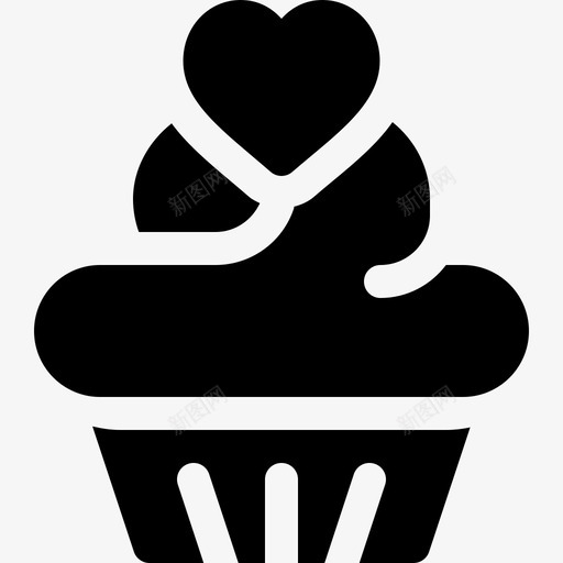 纸杯蛋糕母亲节22填充图标svg_新图网 https://ixintu.com 填充 母亲节 纸杯 蛋糕