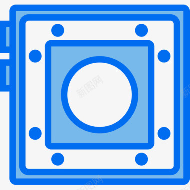 Gopro设备12蓝色图标图标