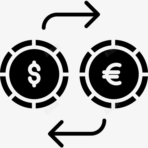 汇兑金融115实心图标svg_新图网 https://ixintu.com 实心 汇兑 金融115