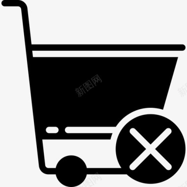 购物车购物和电子商务7填充图标图标