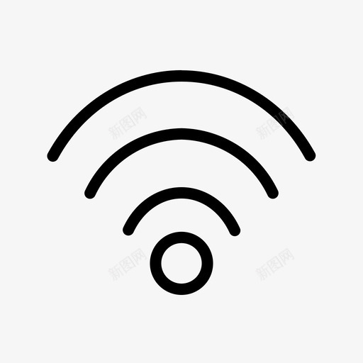 wifi热点互联网图标svg_新图网 https://ixintu.com wifi 互联网 信号 无线 热点 通讯 采集