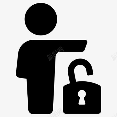解锁隐私保护图标图标