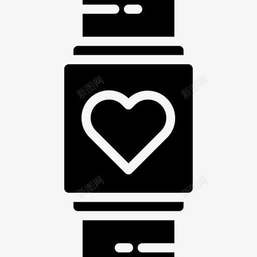 智能手表健康护理22填充图标svg_新图网 https://ixintu.com 健康 填充 手表 护理 智能