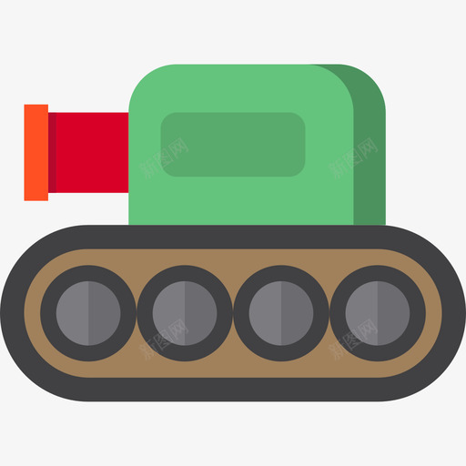 坦克玩具10扁平图标svg_新图网 https://ixintu.com 坦克 扁平 玩具