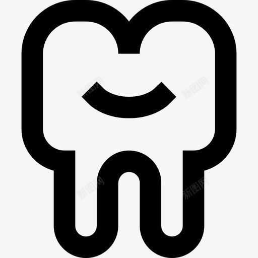 牙齿牙医23线形图标svg_新图网 https://ixintu.com 牙医 牙齿 线形