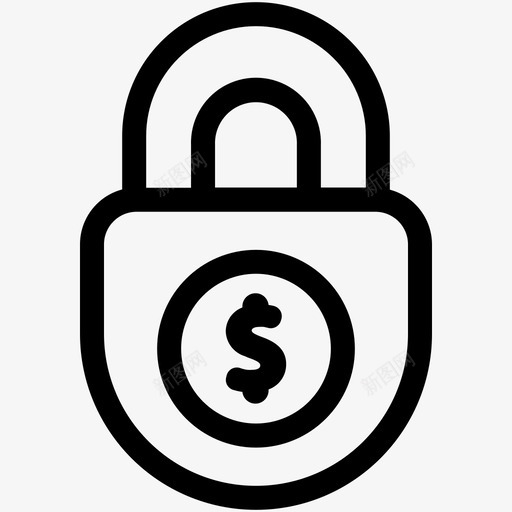 货币安全美元金融图标svg_新图网 https://ixintu.com 安全 美元 货币 金融