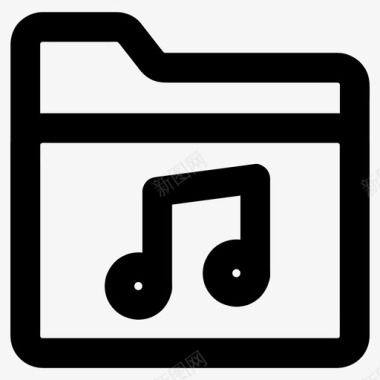 音乐文件夹相册库图标图标